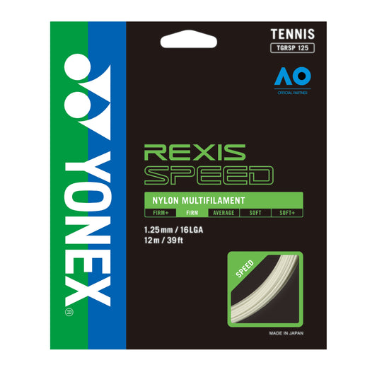 YONEX STRING REXIS SPEED 1.25MM 16G WHT SET