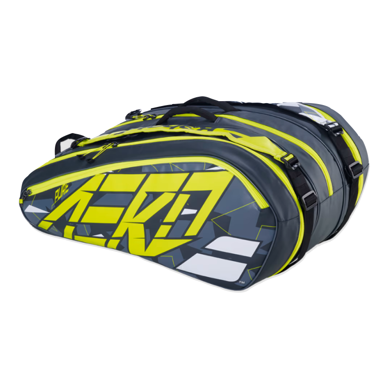 BABOLAT BAG ALCARAZ PURE AERO 12R GREY/YELLOW