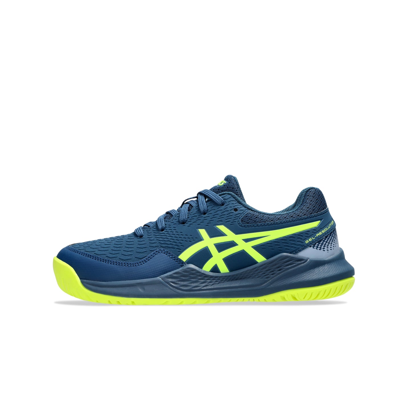 ASICS SHOE G-RESOLUTION 9 KID MAKO BLUE/YELLOW (AW24)