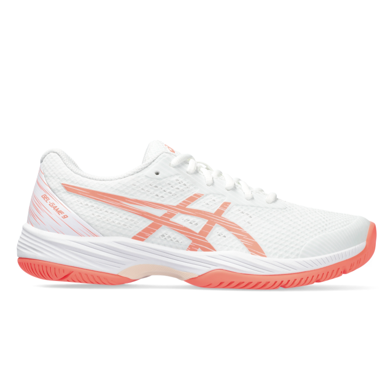 ASICS SHOE G-GAME 9 WN WHITE/SUN CORAL (SS24)