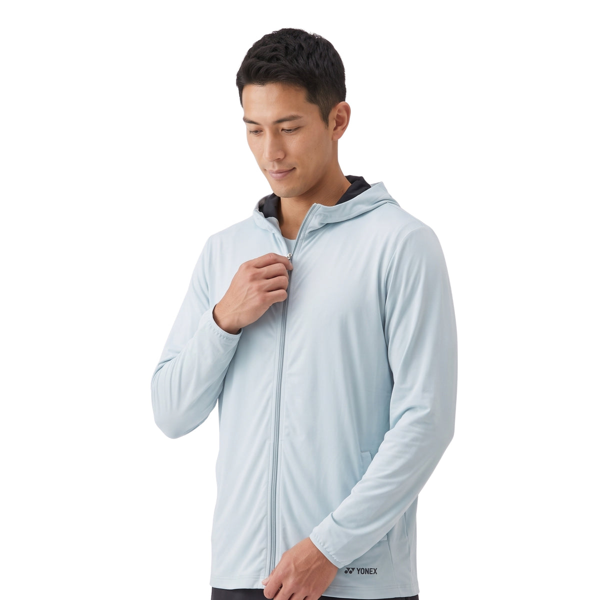 YONEX HOODIE FULL ZIP 50116 MN SILVER GRAY