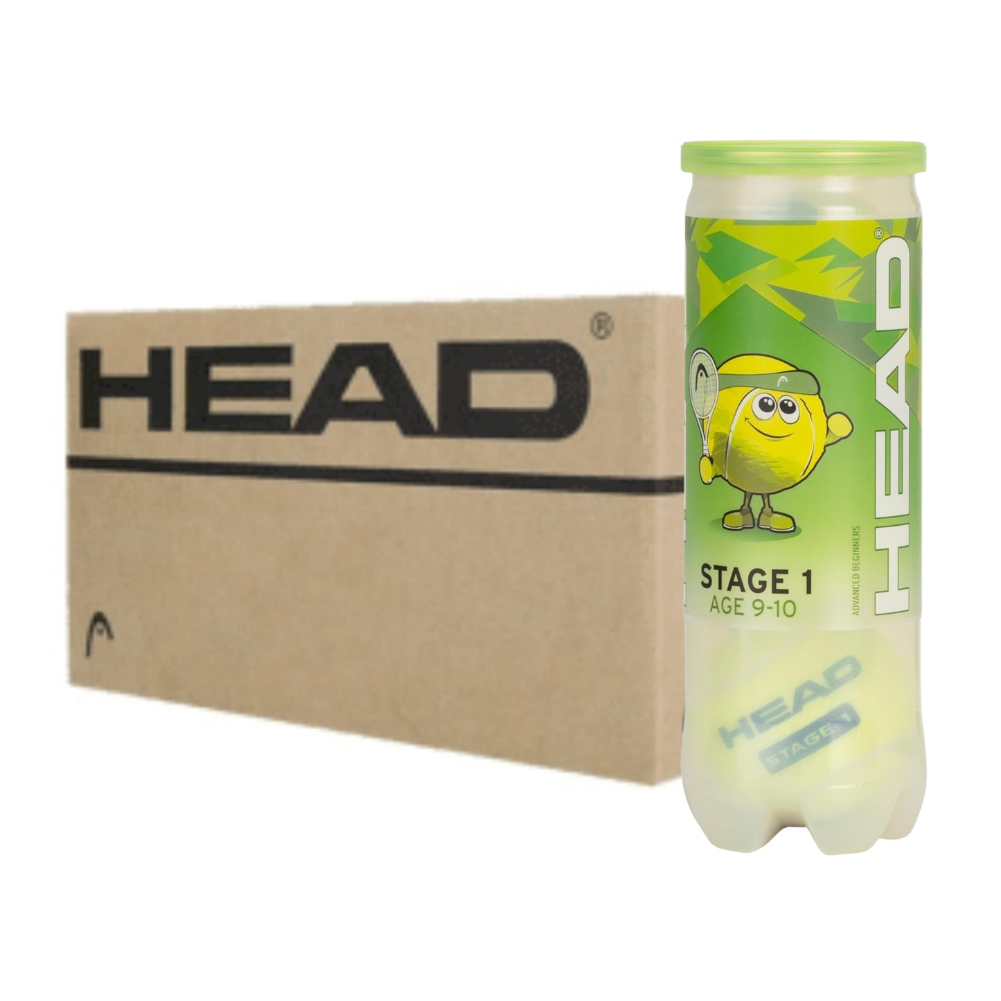 HEAD BALL TENNIS STAGE 1 GREEN / BOX (72)