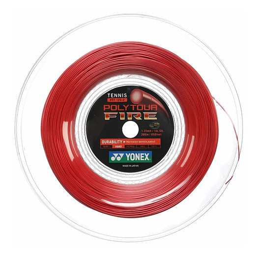 YONEX STRING POLYTOUR FIRE 1.25MM 16G RED REEL
