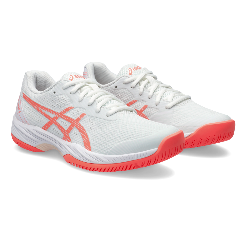 ASICS SHOE G-GAME 9 WN WHITE/SUN CORAL (SS24)