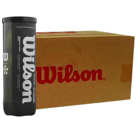 Wilson tennis ball canister and box on a white background