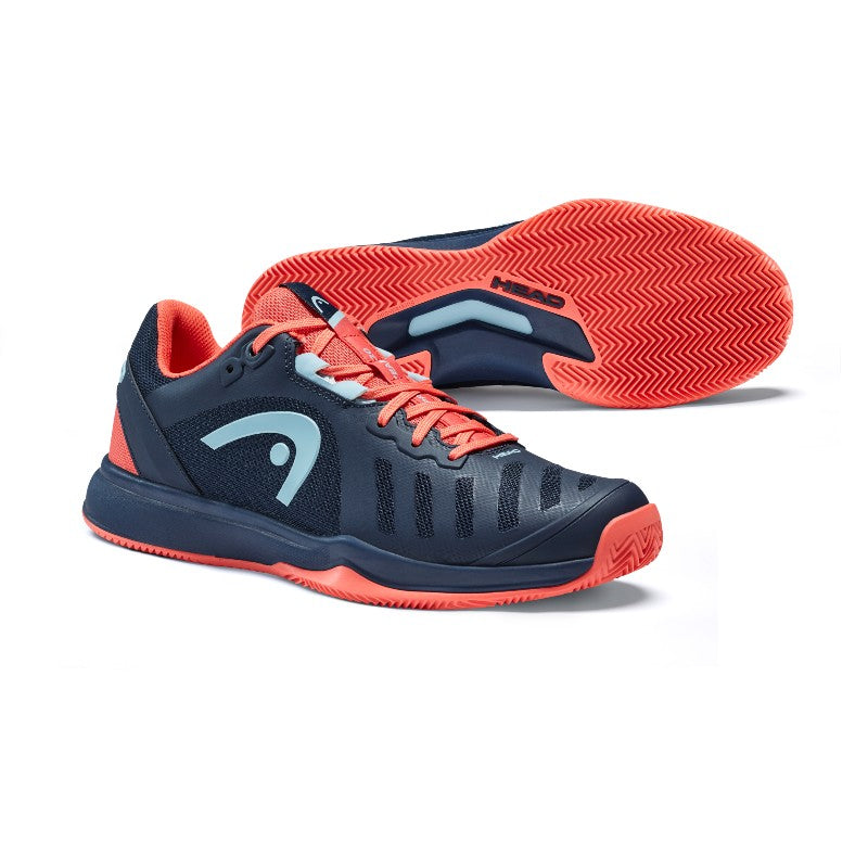 HEAD SHOE CLAY SPRINT TEAM 3.0 WN NAV/RED (TBD)