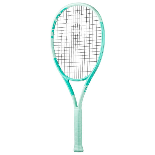 Head Tennis racket with a mint design on a white background
