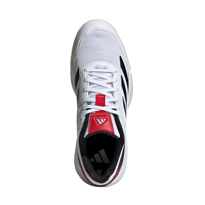 ADIDAS SHOE PADEL COURTQUICK MN WHITE/BLACK/LUCID RED (SS25)