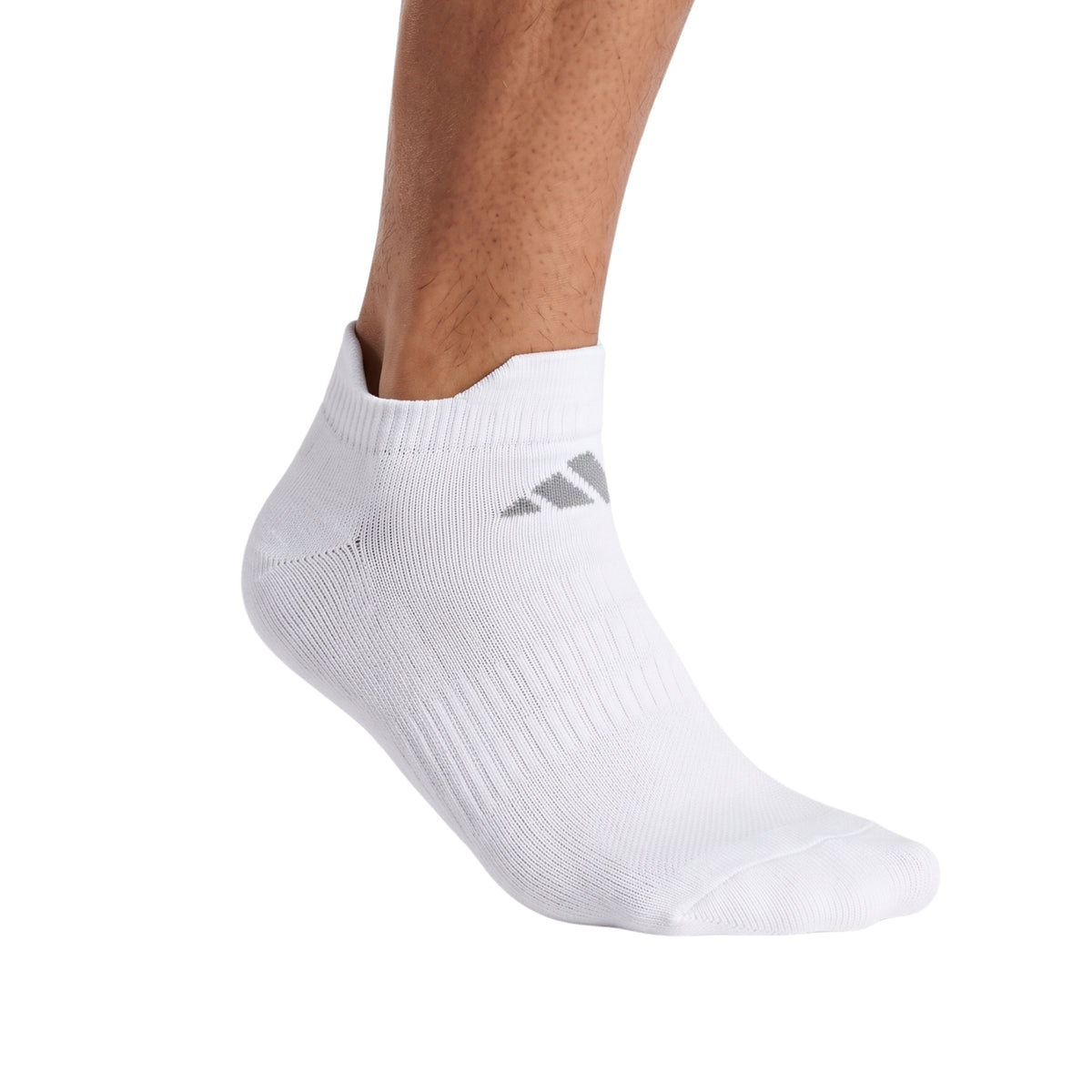 ADIDAS SOCK TENNIS LOW CUT CUSHIONED WHITE/GREY (1)