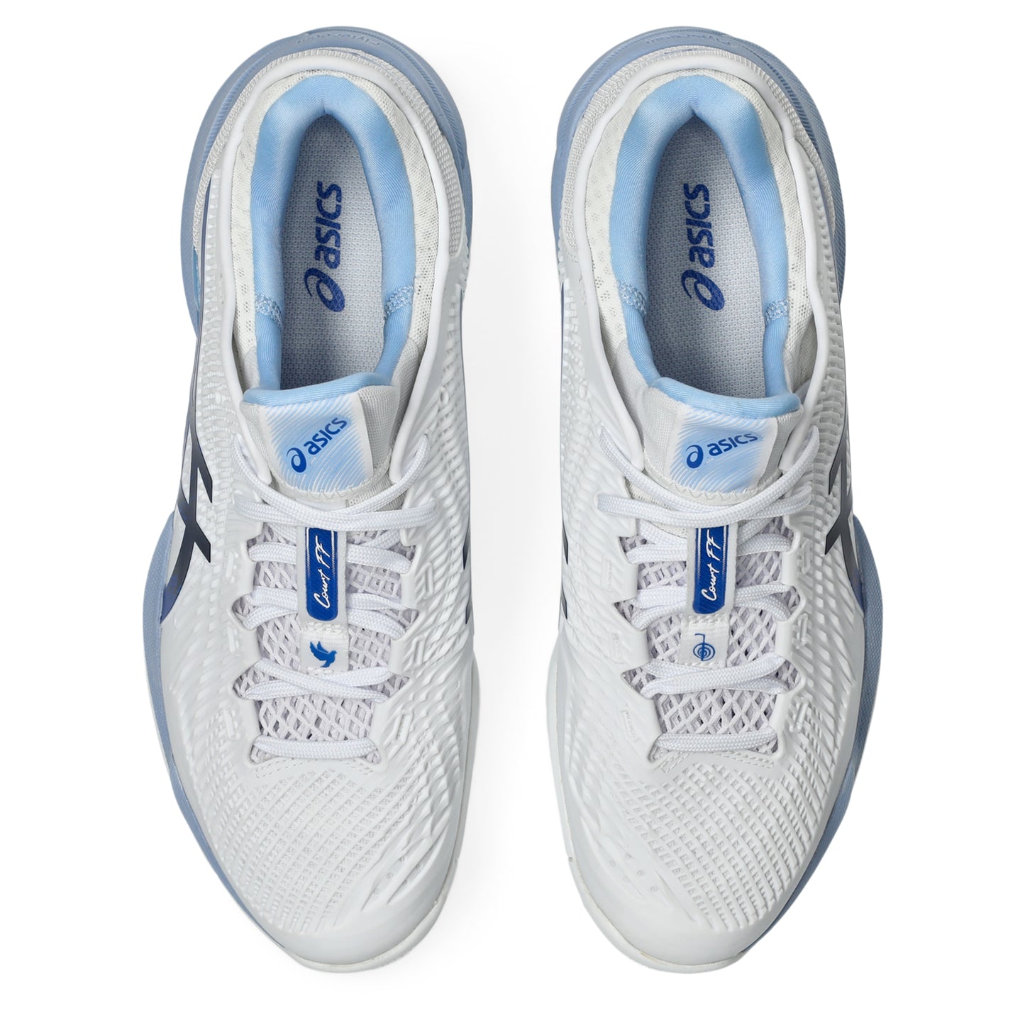 ASICS SHOE COURT NOVAK FF 3 MN WHITE/TUNA BLUE (AW25)