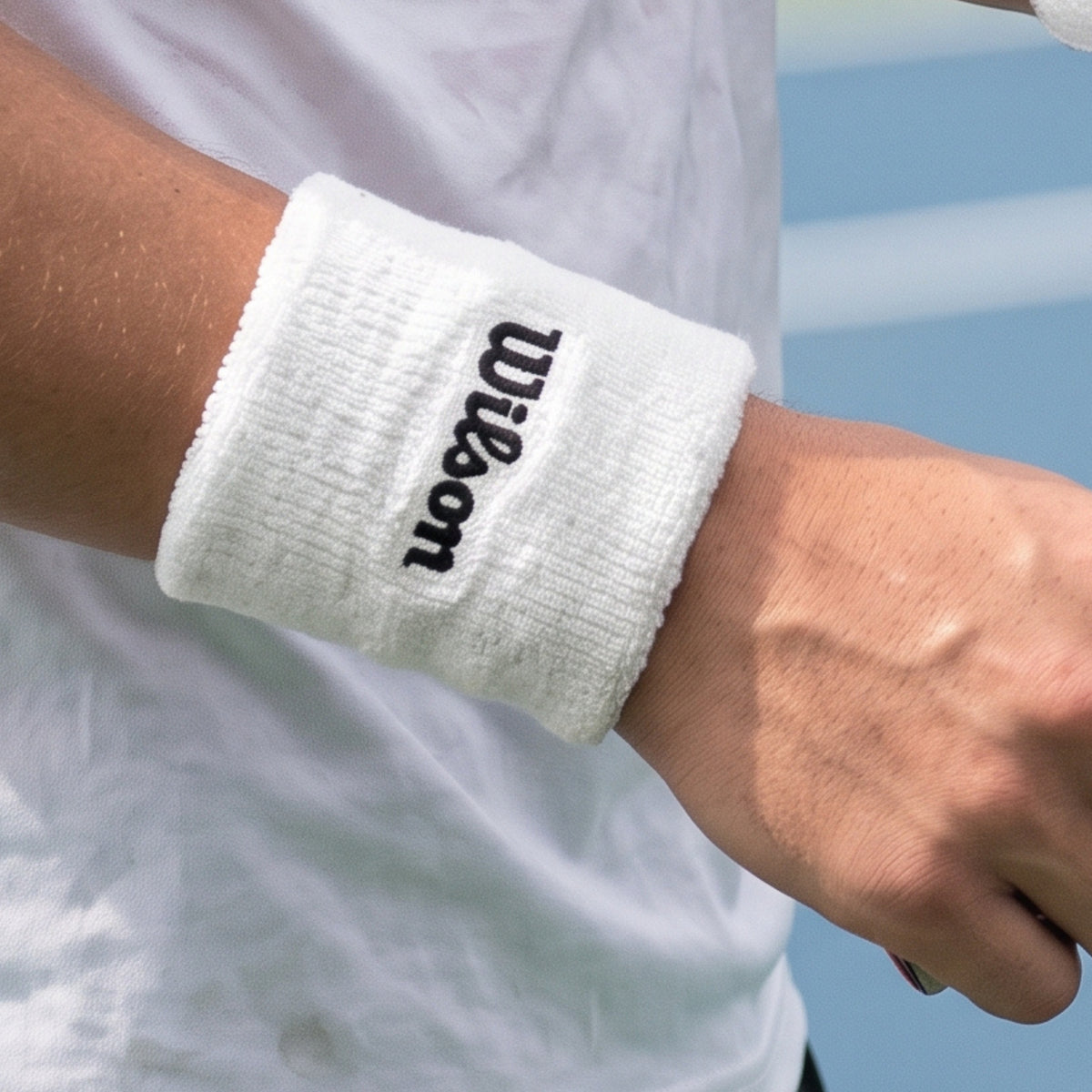 WILSON WRISTBANDS BRILLIANT WHITE (2)