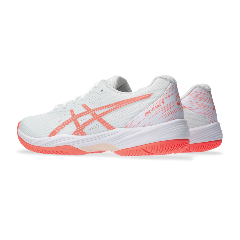 ASICS SHOE G-GAME 9 WN WHITE/SUN CORAL (SS24)