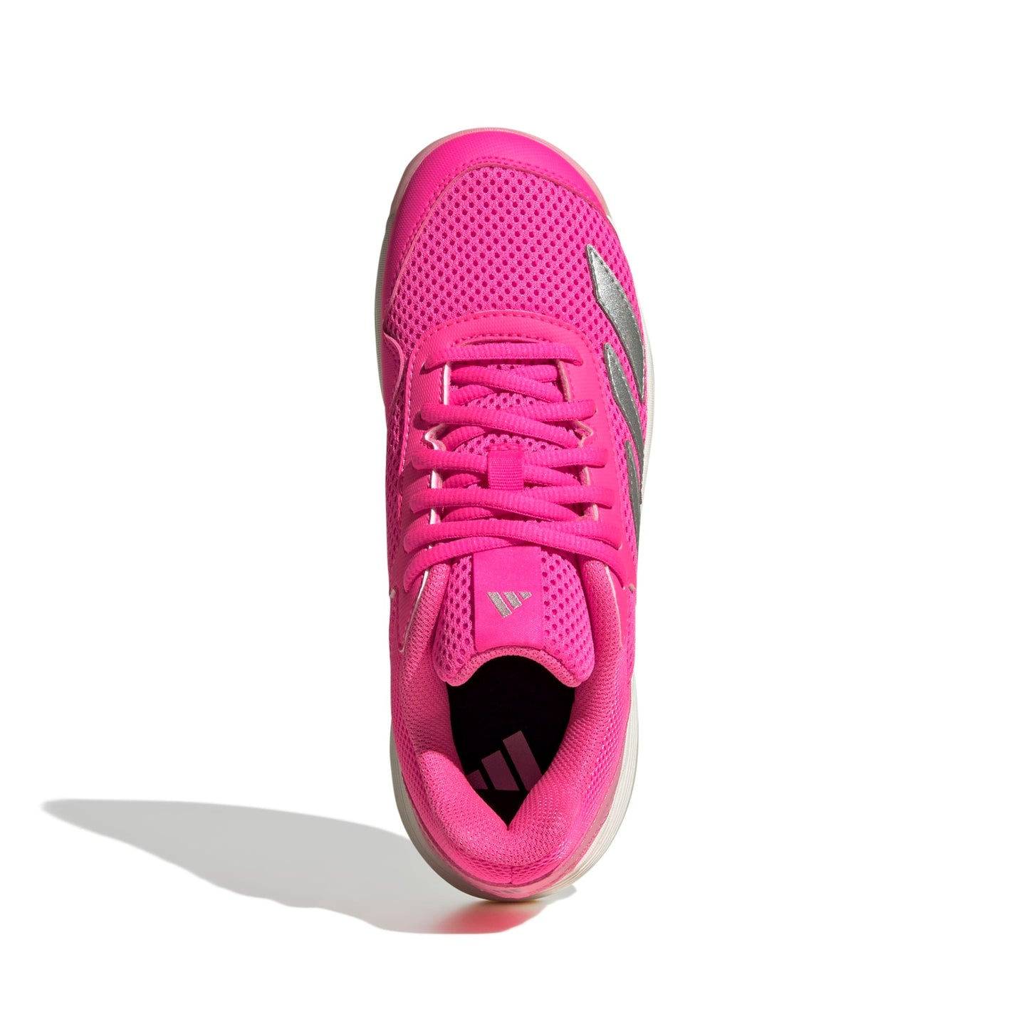 ADIDAS SHOE COURTFLASH KID LUCID PINK/SILVER METALLIC (AW25)
