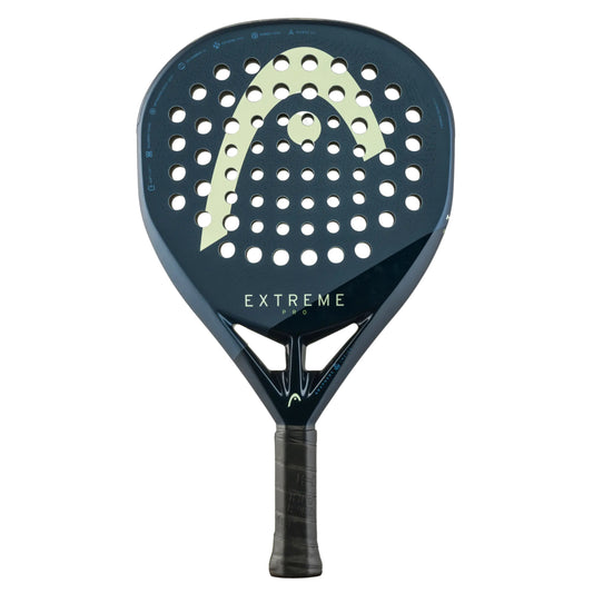 Padel racket with 'Extreme Pro' branding on a white background