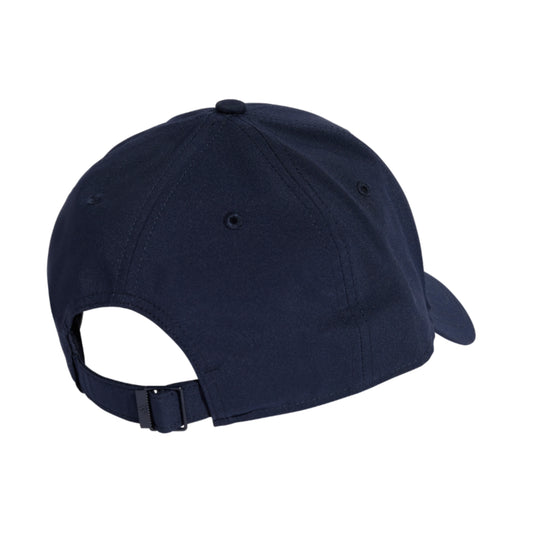 Navy blue cap with Adidas logo on a white background