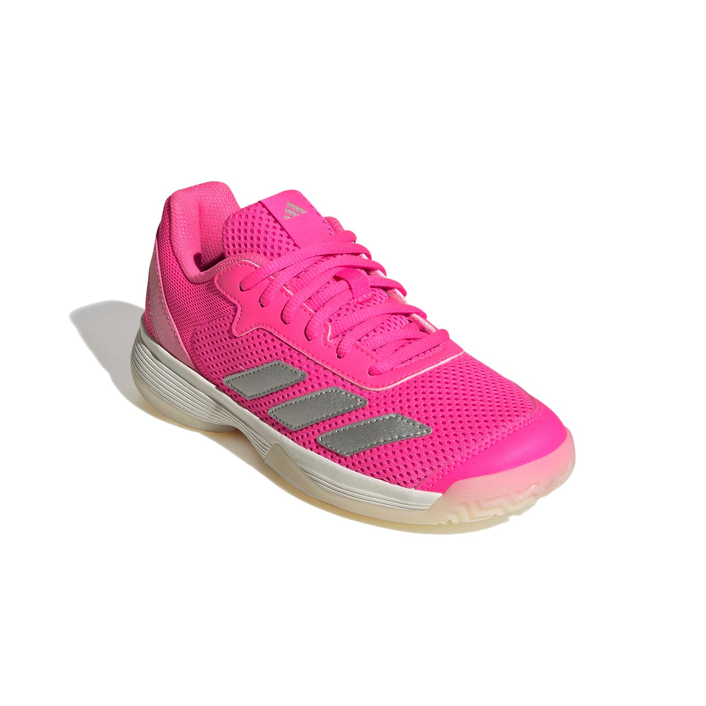 ADIDAS SHOE COURTFLASH KID LUCID PINK/SILVER METALLIC (AW25)