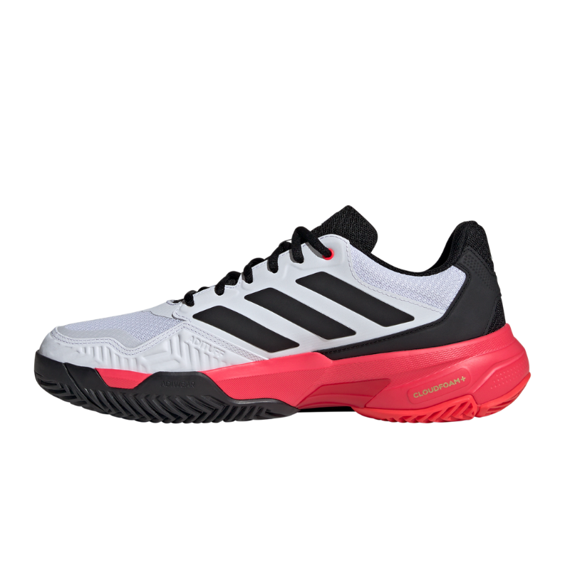 ADIDAS SHOE COURTJAM CONTROL 3 MN CLOUD WHITE/CORE BLACK/LUCID RED (SS25)