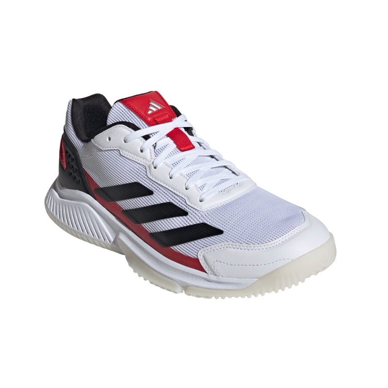 ADIDAS SHOE PADEL COURTQUICK MN WHITE/BLACK/LUCID RED (SS25)