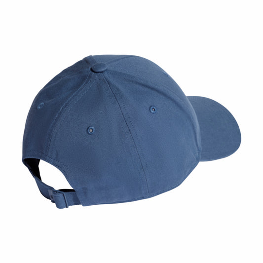 Blue Adidas cap on a white background