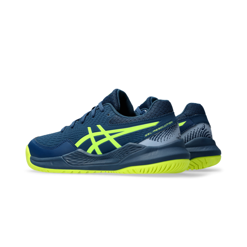 ASICS SHOE G-RESOLUTION 9 KID MAKO BLUE/YELLOW (AW24)