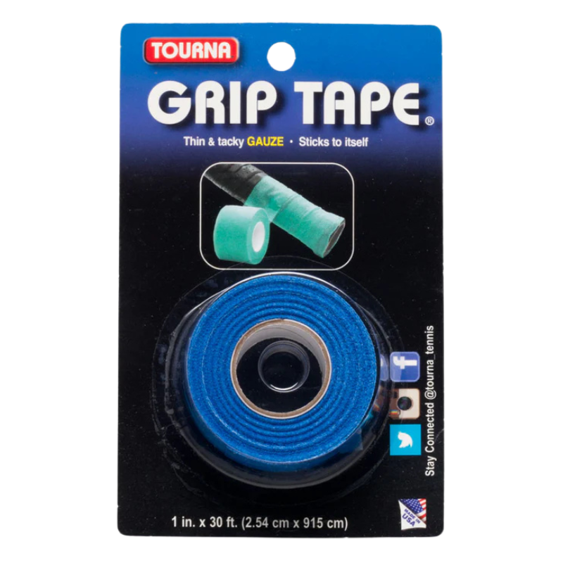 Tourna Gauze Grip Tape – Thin, Tacky, Self-Sticking Overwrap For Tennis Rackets