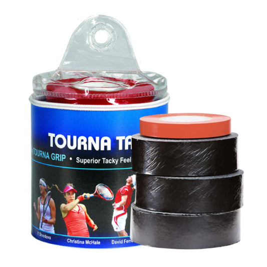 Tourna tennis grip with packaging on a white background