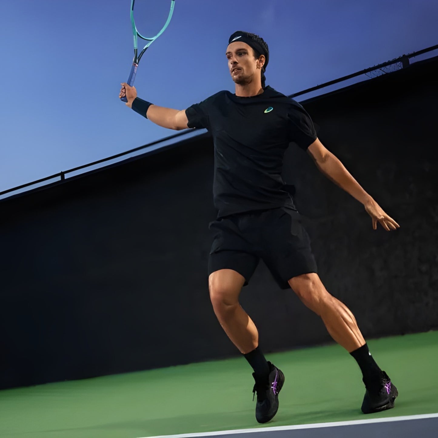 ASICS SHOE G-RESOLUTION X NIGHT ENERGY MN BLACK/PRISM BLUE (AW25)