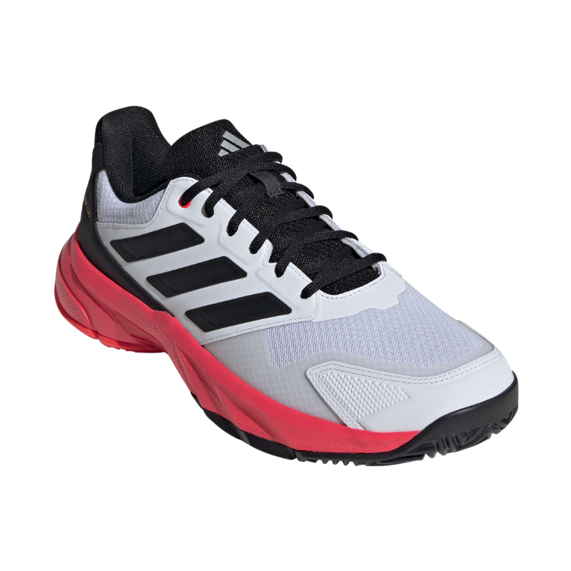 ADIDAS SHOE COURTJAM CONTROL 3 MN CLOUD WHITE/CORE BLACK/LUCID RED (SS25)