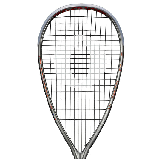 Squash racket with a white background