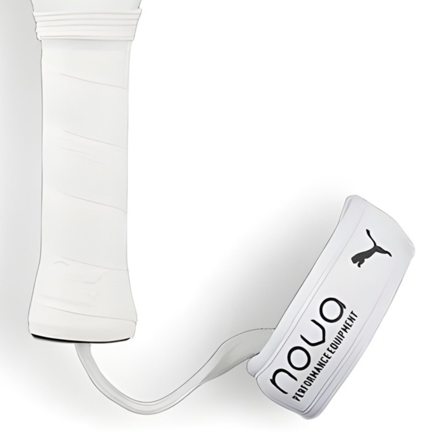 Padel racket white handle