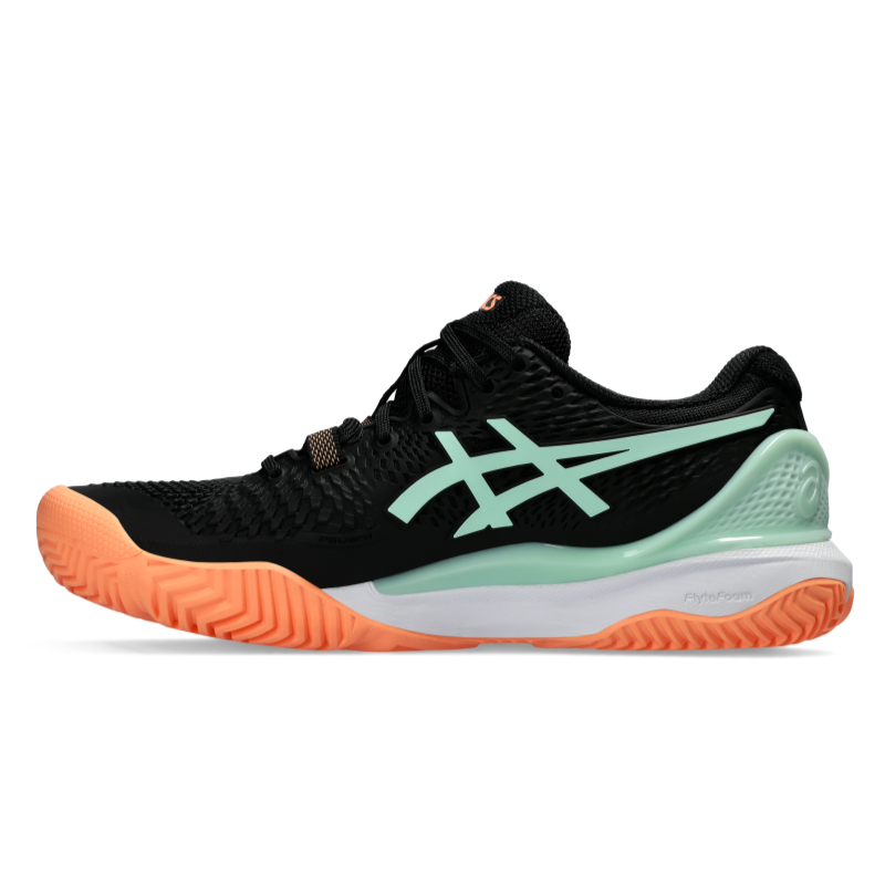 ASICS SHOE G-RESOLUTION 9 PADEL WN BLACK/MINT TINT (SS24) (TBD)