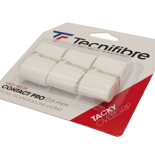 TECNIFIBRE GRIP OVERGRIP PRO CONTACT 0.6MM WHT (3)