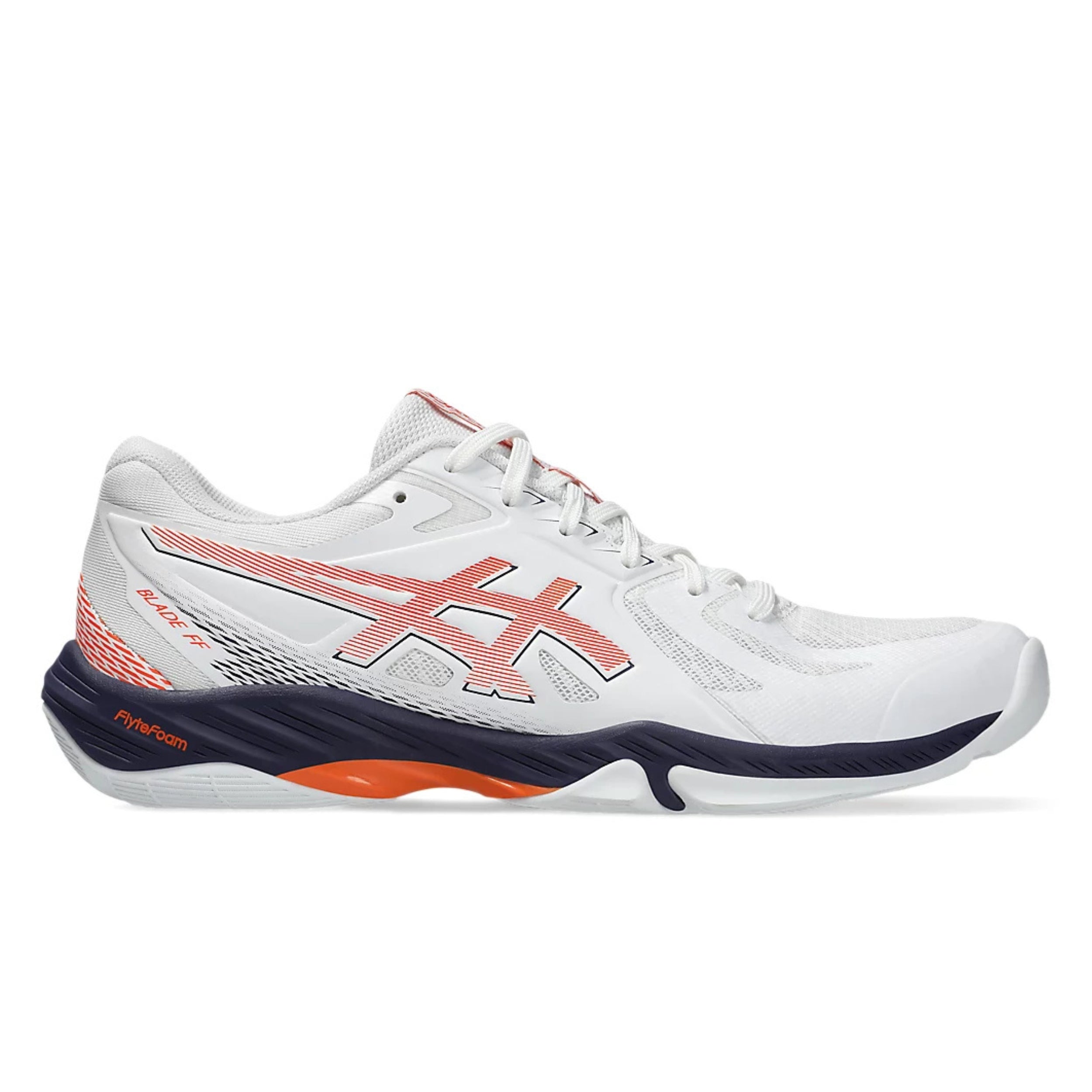 ASICS SHOE G-BLADE FF MN WHITE/NOVA ORANGE (SS25) – Baseline Racquets