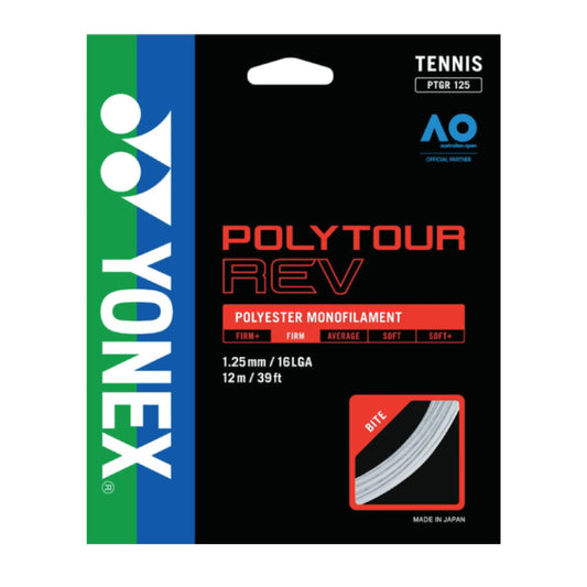 YONEX STRING POLYTOUR REV 1.25MM 16G WHT SET