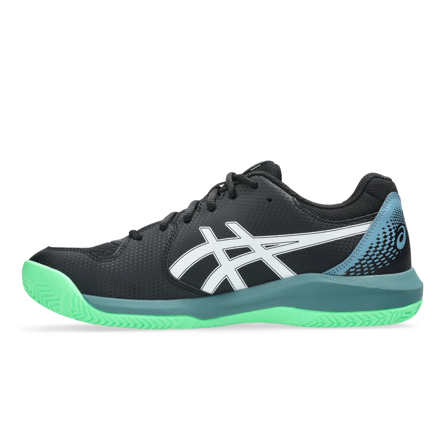 ASICS SHOE G-DEDICATE 8 PADEL MN BLACK/VITAL GREEN (SS26)