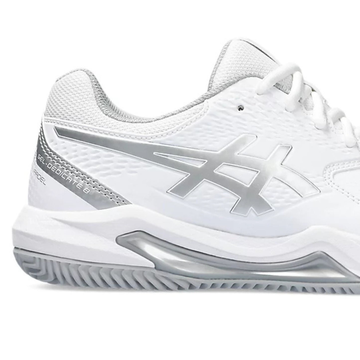 ASICS SHOE G-DEDICATE 8 PADEL WN WHITE/PURE SILVER (SS25)