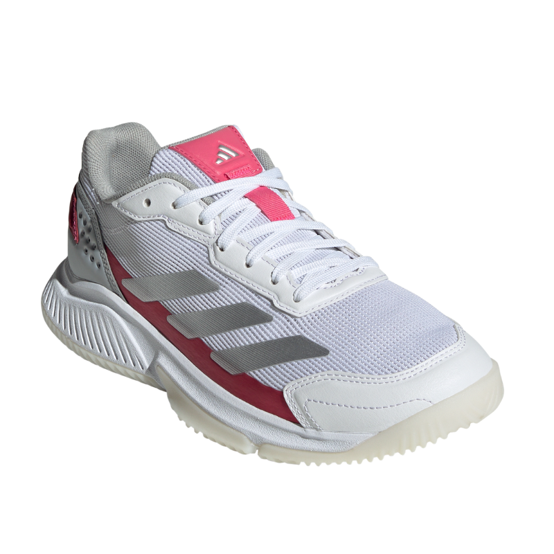 ADIDAS SHOE PADEL COURTQUICK WN CLOUD WHITE/SILVER METALLIC/LUCID PINK (SS25)