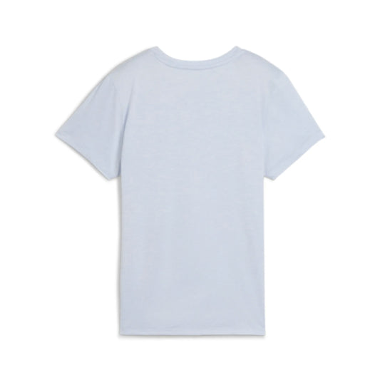 Light blue Puma t-shirt with a brand logo on a white background