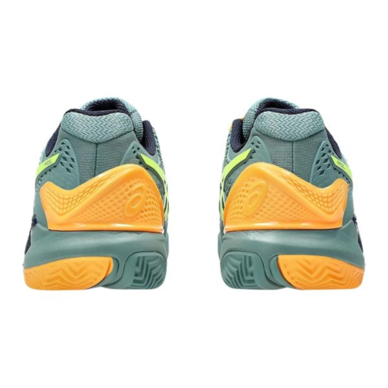 ASICS SHOE G-RESOLUTION 9 PADEL MN CELADON/SAFETY YELLOW (AW24)