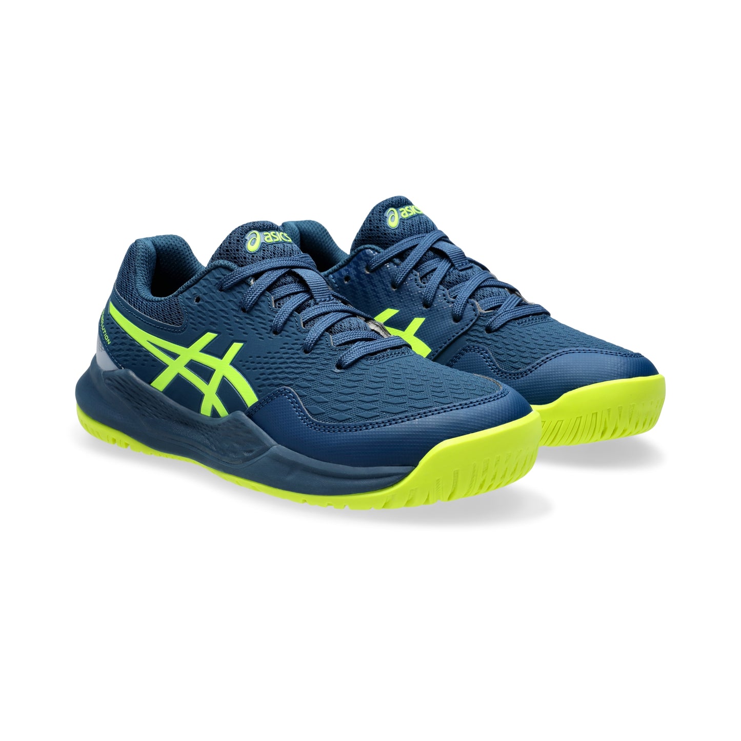 ASICS SHOE G-RESOLUTION 9 KID MAKO BLUE/YELLOW (AW24)