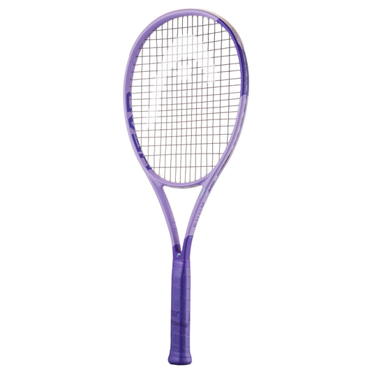 Purple Head tennis racket on a white background