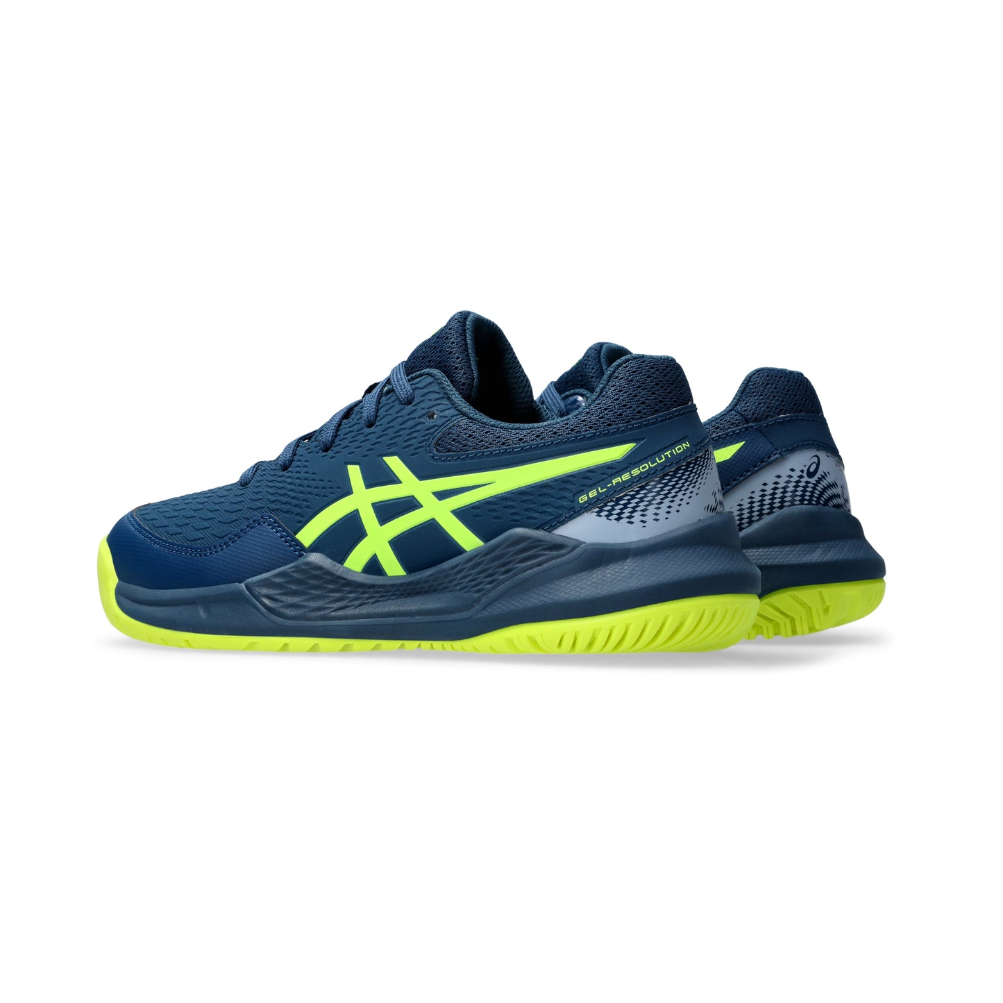 ASICS SHOE G-RESOLUTION 9 KID MAKO BLUE/YELLOW (AW24)