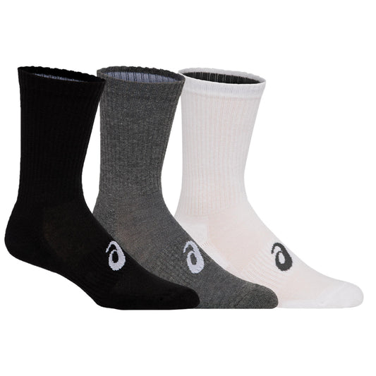 ASICS SOCK CREW TENNIS CUSHIONED BLACK/WHITE/GREY (SS25)