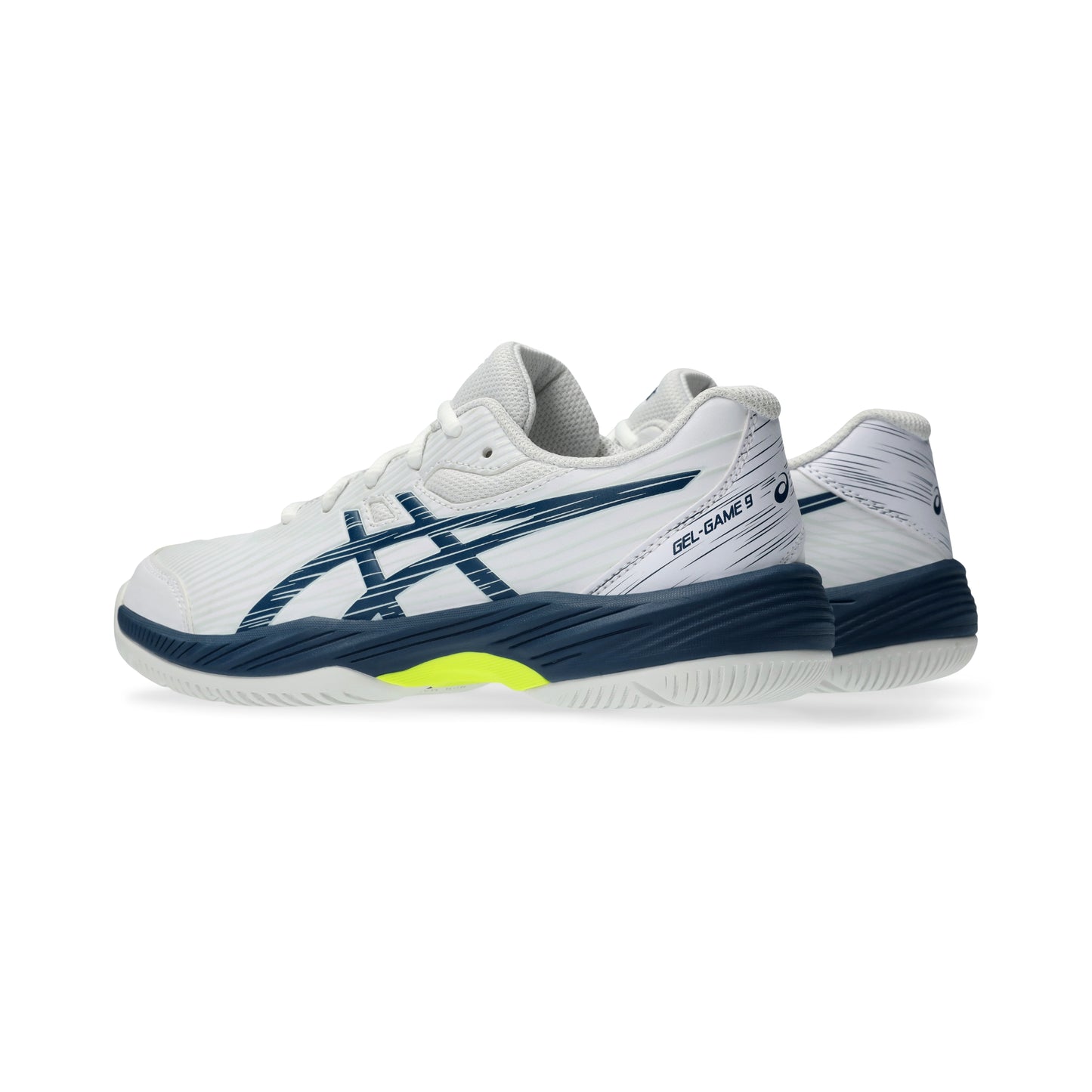 ASICS SHOE G-GAME 9 KID WHITE/MAKO BLUE (SS24)