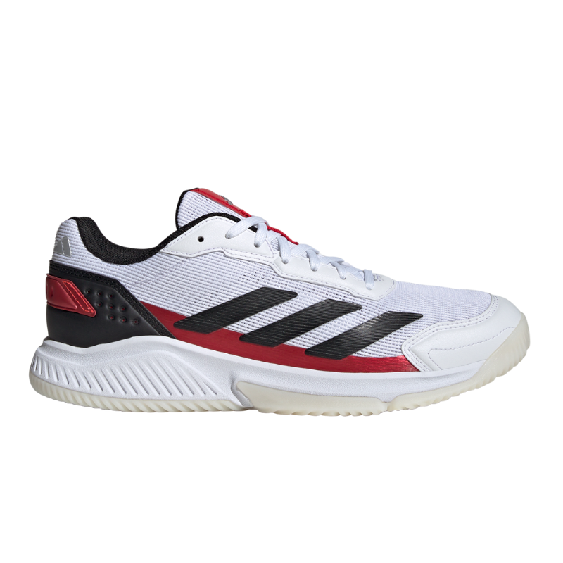 ADIDAS SHOE PADEL COURTQUICK MN WHITE/BLACK/LUCID RED (SS25)