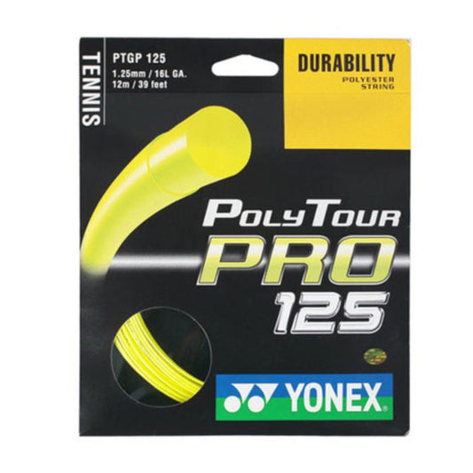 YONEX STRING POLYTOUR PRO 1.25MM 16G YEL SET