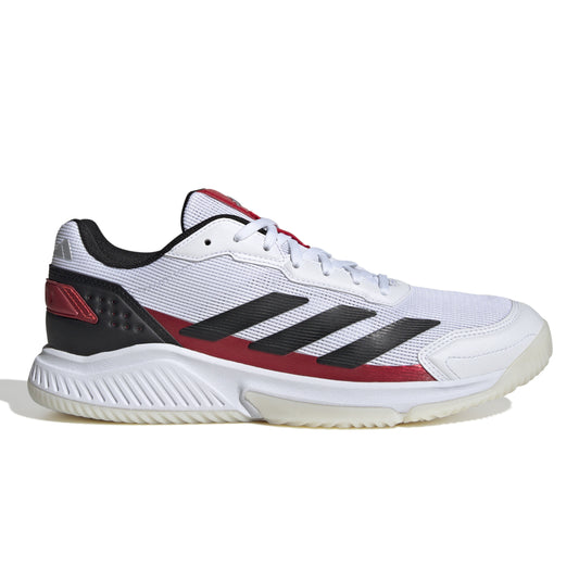 ADIDAS SHOE PADEL COURTQUICK MN WHITE/BLACK/LUCID RED (SS25)