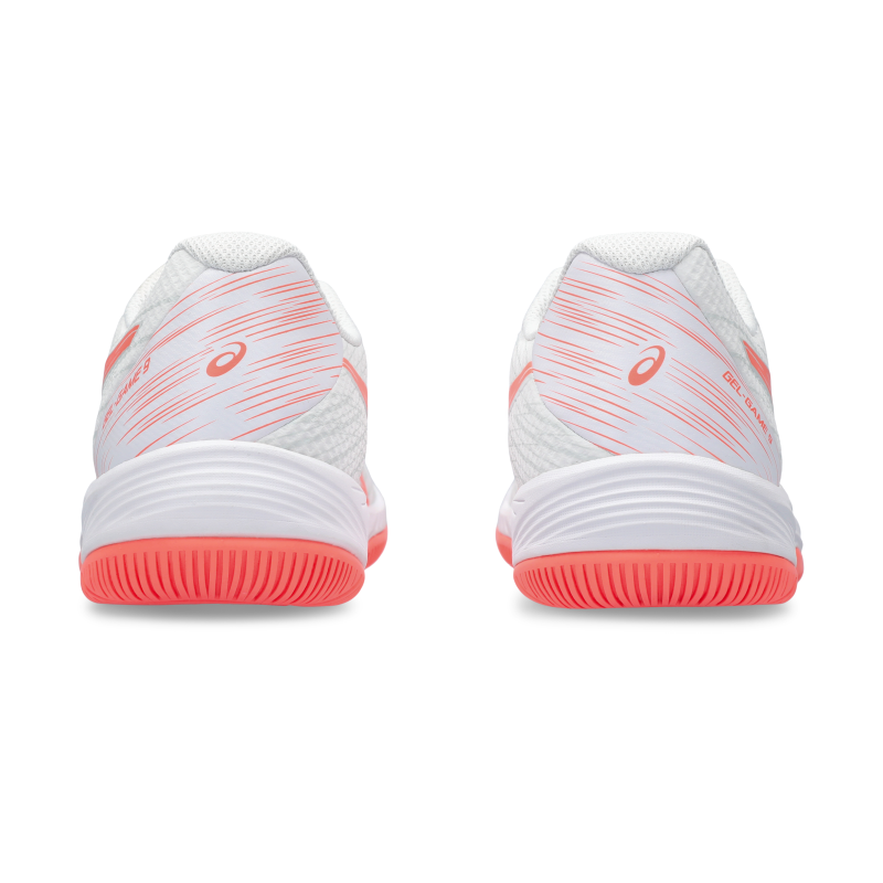 ASICS SHOE G-GAME 9 WN WHITE/SUN CORAL (SS24)
