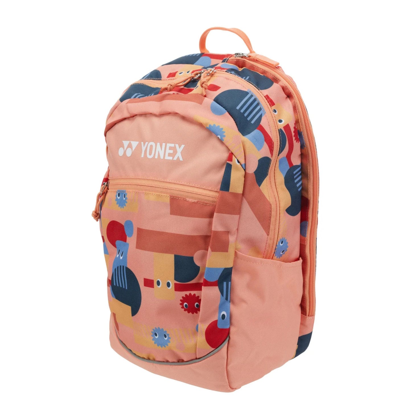 Colorful backpack with Yonex logo on a white background