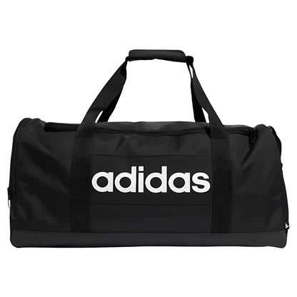 ADIDAS BAG DUFFEL LINEAR MEDIUM BLACK/WHITE